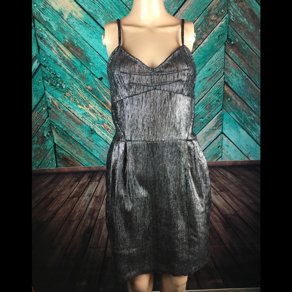 Lerario Beatriz Metallic Mini Dress